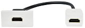 (PR-KK40D-RH-0-1-K01) PRIMER РКМ-10-00-П Розетка HDMI M/M (1 модуль) белая IEK