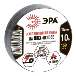 Изолента ЭРА ET1510BLACK ПВХ 15мм х 10м черная (C0036558)