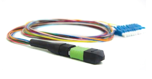 (400303)Hyperline FH-B9-504-MPOM12/PR-12LC/PR-0.5M-LSZH Кабель «гидра» 1xMPO(папа)/PC-12xLC/PC, 12 волокон, 50/125 (OM4), 10G, LSZH, 0.5 м