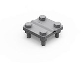 (NG3102) Соединитель пруток - полоса, 57х57 мм (NG3102) Соединитель пруток - полоса, 57х57 мм