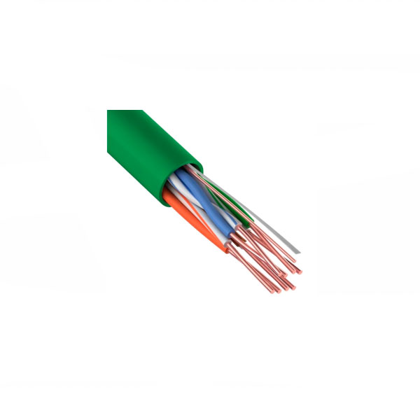 (01-0061) Кабель витая пара U/UTP, CAT 5e, нг(А)-LSLTx, 4х2х0,52мм, 24AWG, INDOOR, SOLID, зеленый, 305м REXANT