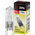 Лампочка галогенная ЭРА G9-JCD-25-230V-CL G9 25Вт капсула теплый белый свет (C0027376)