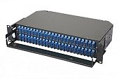 Eurolan 47E-48-S2-2S-48-11BL Оптическая панель серии 47E-48, 19'' 2U фиксированная, корпус на 48 адаптеров, 48 дуплекс SC адаптеров, OS2