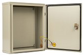 (MEC11302) Щит с монтажной панелью ЩМП - 01 МЭК (370х300х140)IP65 (Металлокорпус)