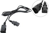(34896)Hyperline PWC-IEC13-IEC14-1.8-BK Кабель питания монитор-компьютер IEC 320 C13 - IEC 320 C14 (3x0.75), 10A, прямая вилка, 1.8м, цвет черный (ПВС