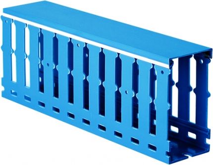 (01137RL) Короб перфорированный, синий RL12 25x80 (48 м/уп)