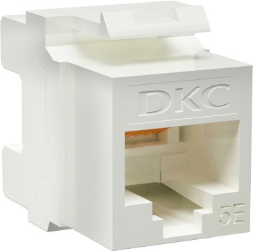(RNK5EU180WH) Модуль Keystone RJ45 CAT5E неэкранированный, 180 градусов, белый (форм-фактор A10) (12 шт/уп)