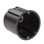 Коробка установочная ЭРА KUP-73-73-m-black черная 73х73мм для полых стен саморезы металлические лапки IP20 (Б0052725)