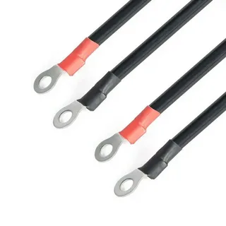 (SNR-AKK-Cable-1m-RV2-6) Кабельный набор для подключения аккумуляторов, красный, синий, 1м, с наконечниками RV2-6