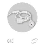 Патрон ЭРА FITO-Holder G13 IP65 mini для ламп FITO до 600 мм 2хG13 с выключателем, вилкой 1.5 м (Б0057744)