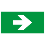 Самоклеящаяся этикетка ЭРА INFO-SSA-119 бэклит 259x135мм Стрелка без текста SSA-103 (Б0064729)