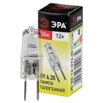 Лампочка галогенная ЭРА GY6.35-JC-50W-12V GY6.35 50Вт капсула теплый белый свет (C0027372)