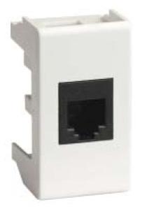 (45038) Комп.роз. RJ45 кат.5e, 8P8C,  Viva, белая, 1мод
