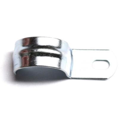 (53342) Держатель оцинкованный односторонний, д.20мм с крепежным отверстием 6,5х5 мм (100 шт/уп)