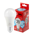 Лампочка светодиодная ЭРА RED LINE LED A65-20W-840-E27 R E27 / Е27 20 Вт груша нейтральный белый свет (Б0049637)