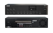 (MZA-240) МР3-плеер-USB-SD-FM-тюнер-усилитель 240 Вт, 3 микр./2 лин. входа, ИК-пульт ДУ, 6 зон