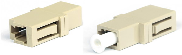 (242813)Hyperline FA-P00Z-LC/LC-N/WH-GN Оптический проходной адаптер LC/APC-LC/APC, SM, simplex, корпус пластиковый, зеленый, белые колпачки