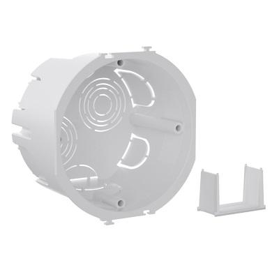 (59301) Подрозеточная коробка для сплошных стен, черная, под 2 модуля