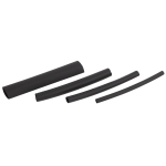 ЭРА Термоусаживаемая трубка клеевая ТТКнг (3:1) 3, 6, 9, 12 черная (по 2 шт. 10см) (500/7000) (Б0045219)