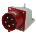 Вилка ЭРА VS-32-3P-PE-N-IP44 стационарная 525 3Р+РЕ+N 32А 380В IP44 (Б0032860)