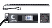 Cabeus PDU-16-20S-B Блок силовых розеток вертикального крепления 16A, евровилка (9551c)