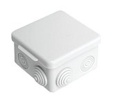 Коробка распаячная для наружного монтажа 80x80x50 (100 шт/уп) ПожТехКабель (030-031)