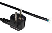 (229244)Hyperline PWC-SHM-OE-1.8-BK Кабель с вилкой Schuko (open end), длиной 1.8м (3x0.75 кв.мм), цвет черный (ПВС-ВП-3*0,75-250-S22-10-1,8 ГОСТ 2824