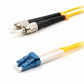 (50-2530) Патч-корд оптический переходной (SM), 9/125 (OS2), LC/UPC-FC/UPC, (Duplex), LSZH, 15м