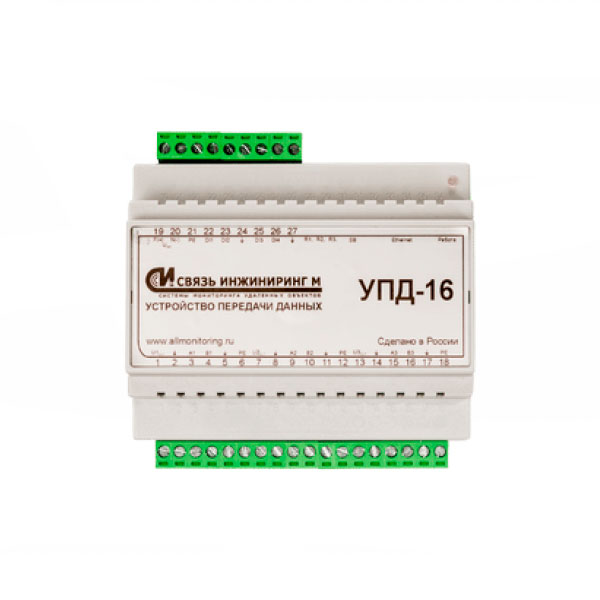 Устройство мониторинга УПД-16 Ethernet, 2CAN/1RS485-IP40