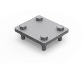 (NG3106) Соединитель полоса - полоса, 100х100 мм (NG3106) Соединитель полоса - полоса, 100х100 мм