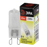 Лампочка галогенная ЭРА G9-JCD-40-230V-FR G9 40Вт капсула матовая теплый белый свет (C0027368)