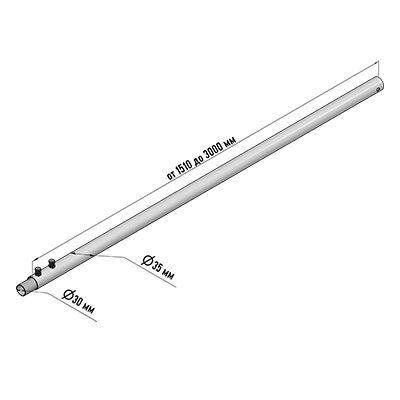 (34-0485) Мачта для антенн КРЫМ-3 300см телескопическая REXANT