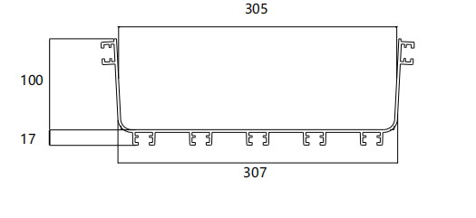 (516331)Hyperline FBTR-300-2000 Оптический лоток 300x100x2000мм