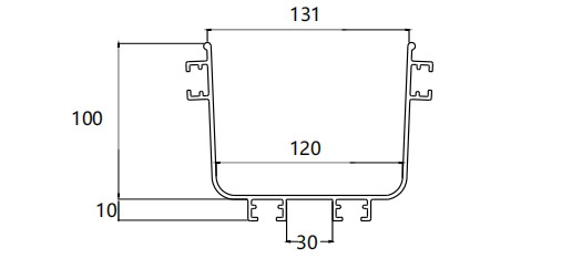 (494920)Hyperline FBTR-120-2000 Оптический лоток 120x100x2000мм