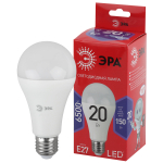 Лампочка светодиодная ЭРА RED LINE LED A65-20W-865-E27 R Е27 / Е27 20 Вт груша холодный дневной свет (Б0045326)