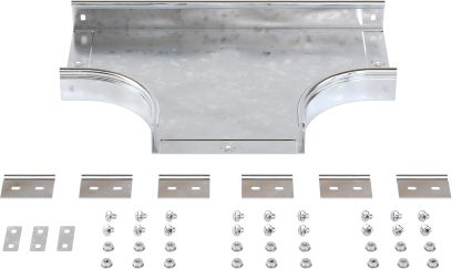 (36122K) Ответвитель DPT Т-образный горизонтальный 100х50 в комплекте с крепежными элементами и соединительными пластинами, необходимыми длямонтажа