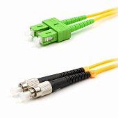 (50-2857-1) Патч-корд оптический переходной (SM), 9/125 (OS2), SC/APC-FC/UPC, (Duplex), PVC, 5м