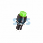 (36-3073) Выключатель-кнопка  250V 1А (2с) ON-OFF  зеленая  Micro  REXANT