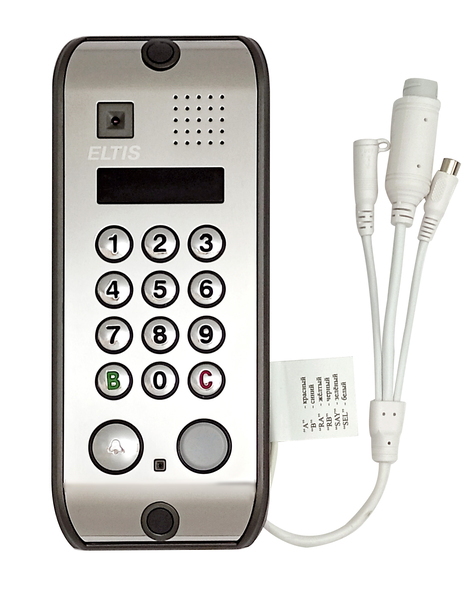 Блок вызова ELTIS DP5000.B2-KRDC43 T/IP-CVBS/нерж.сатинир