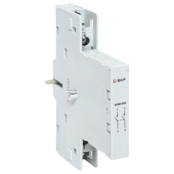 (apd3-dk20) Контакт дополнительный АПД-80 ДК-20 2NO EKF