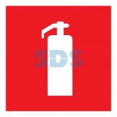 (56-0050) Наклейка знак пожарной безопасности "Огнетушитель"100*100 мм Rexant