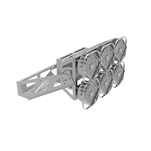 (V1-P1-702X3-04D19-6542040) Светодиодный прожектор VARTON AirQub Sport 420 Вт 4000 К 20° DALI