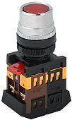 (BBT10-ABLF-K04) Кнопка ABLF-22 красный d22мм неон/240В 1з+1р ИЭК