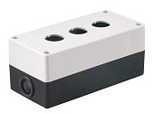 (BKP10-3-K01) Корпус КП103 для кнопок 3места белый ИЭК