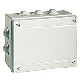 (54000) Коробка ответвит. с 10 кабельными вводами д.25мм, IP55, 150х110х70мм