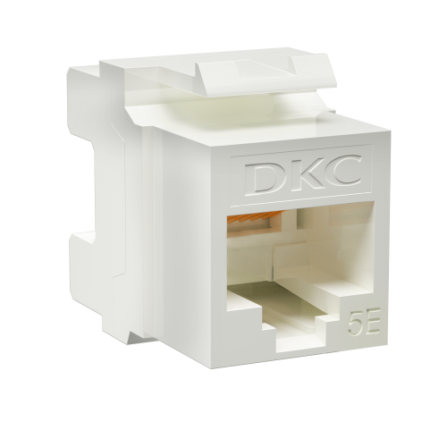 (RNK5EU180WH) Модуль Keystone RJ45 CAT5E неэкранированный, 180 градусов, белый (форм-фактор A10) (12 шт/уп)