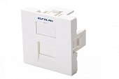 Eurolan 16B-45-01WT Адаптер 45 × 45 мм для 1 модуля Keystone, белый