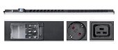 Cabeus PDU-16-10S-10C19-B-T Блок силовых розеток вертикального крепления 16A, колодка (9549c)