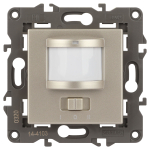 14-4103-04 ЭРА Датчик движения 2-проводной, 180-240В, 200Вт, IP20, Эра Elegance, шампань (6/60/1920) (Б0034355)