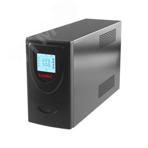 (INFOLCD2000SI) Линейно-интерактивный ИБП (UPS) ДКС серии Info LCD, 2000 ВА/1200 Вт, 1/1,2xIEC C13, 2xSchuko, USB + RJ45, LCD, 2x9Aч